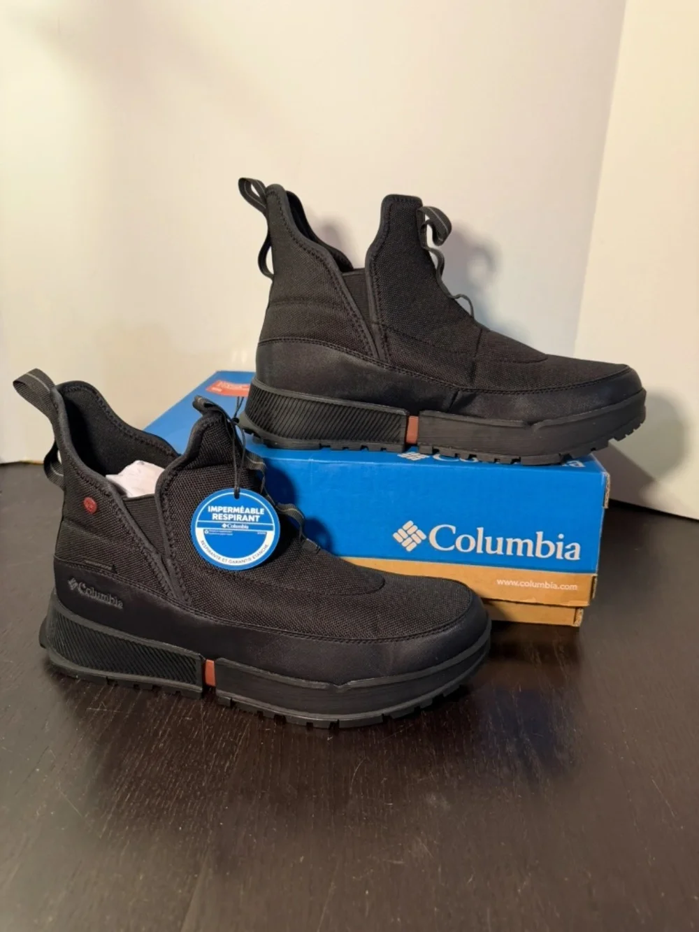 Columbia Hyper-Boreal Metro Waterproof Boots Black Charcoal Mens 9